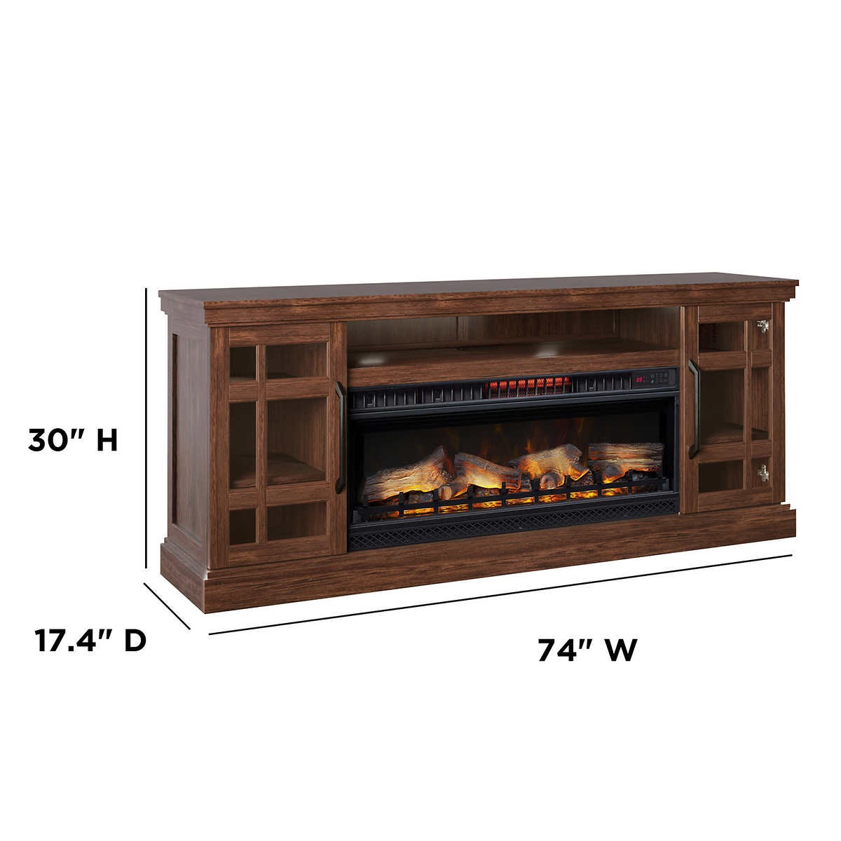 Tresanti "Bennson" TV Console with 2in1 Electric Fireplace and Fan EBTH